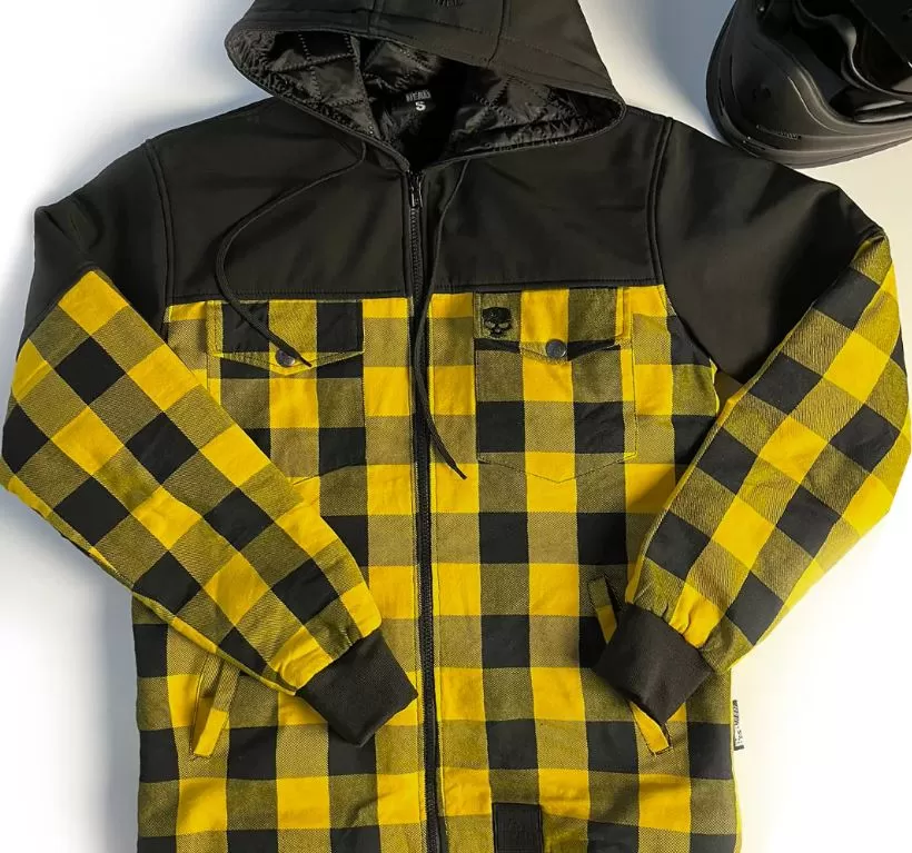 Bobhead Manc Zip Up Hoodie Yellow Black ZZBHMANC HOOD